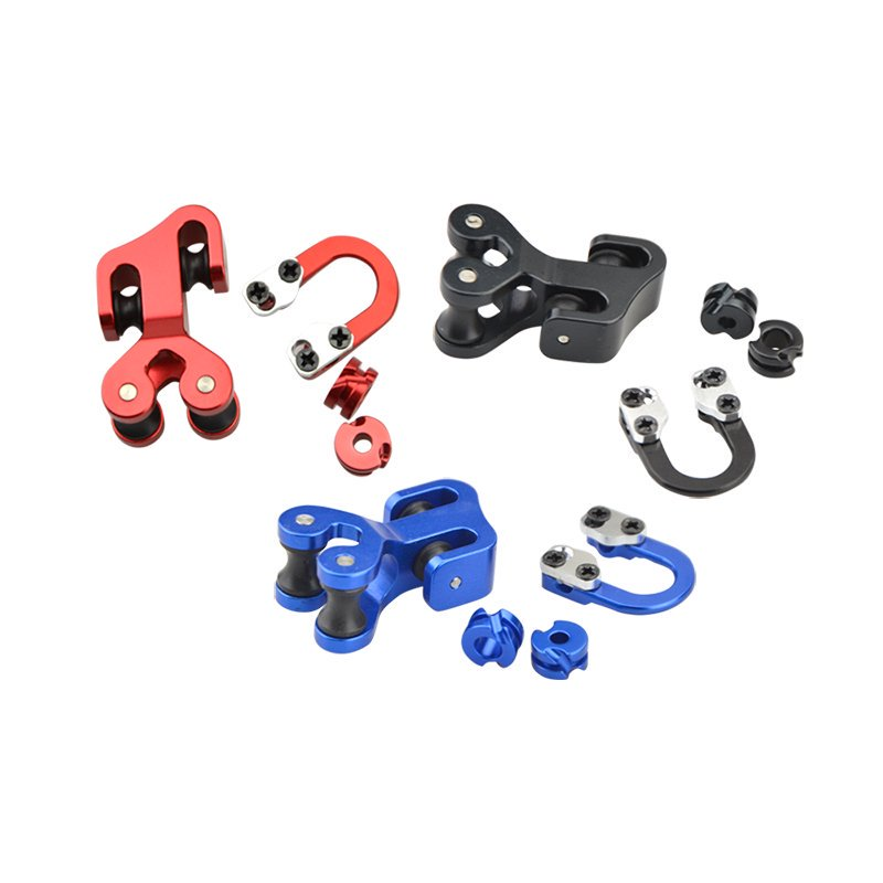 Compound Bow Peep Sight Cable Slide Roller Metal D Loop Set Archery